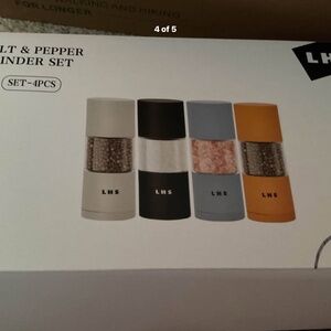 Stainless steel grinder Salt And Pepper Set